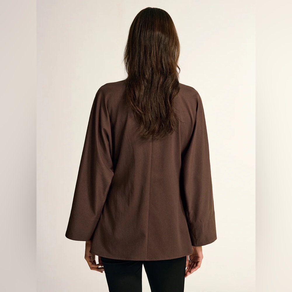 Commense Metal Detail Draped Shirt - Picture 6 of 12